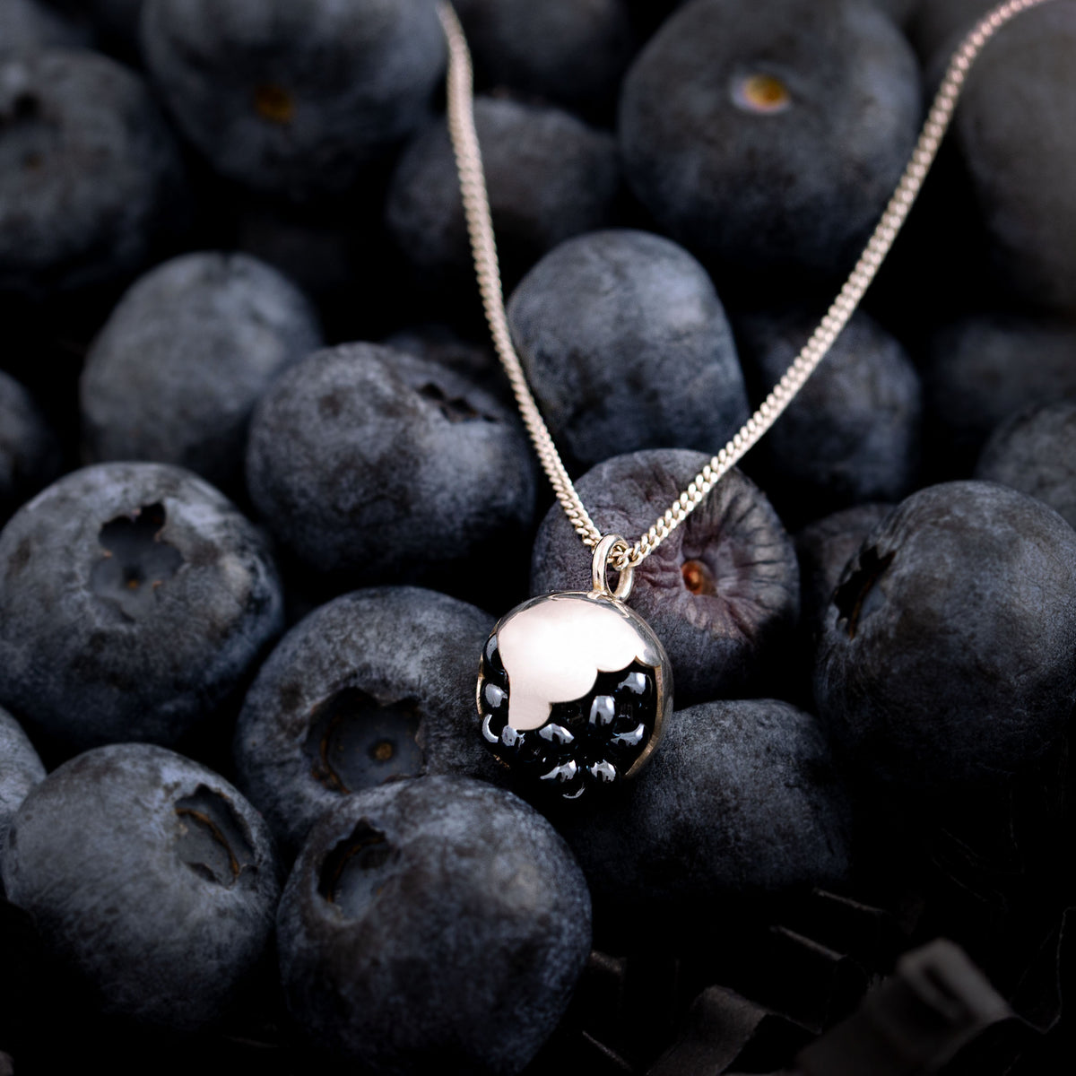 Náhrdelník Silver Leaf Blackberry