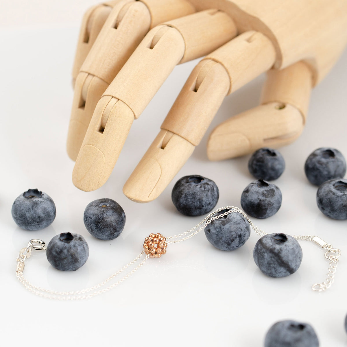 náramek rose gold berry minimal
