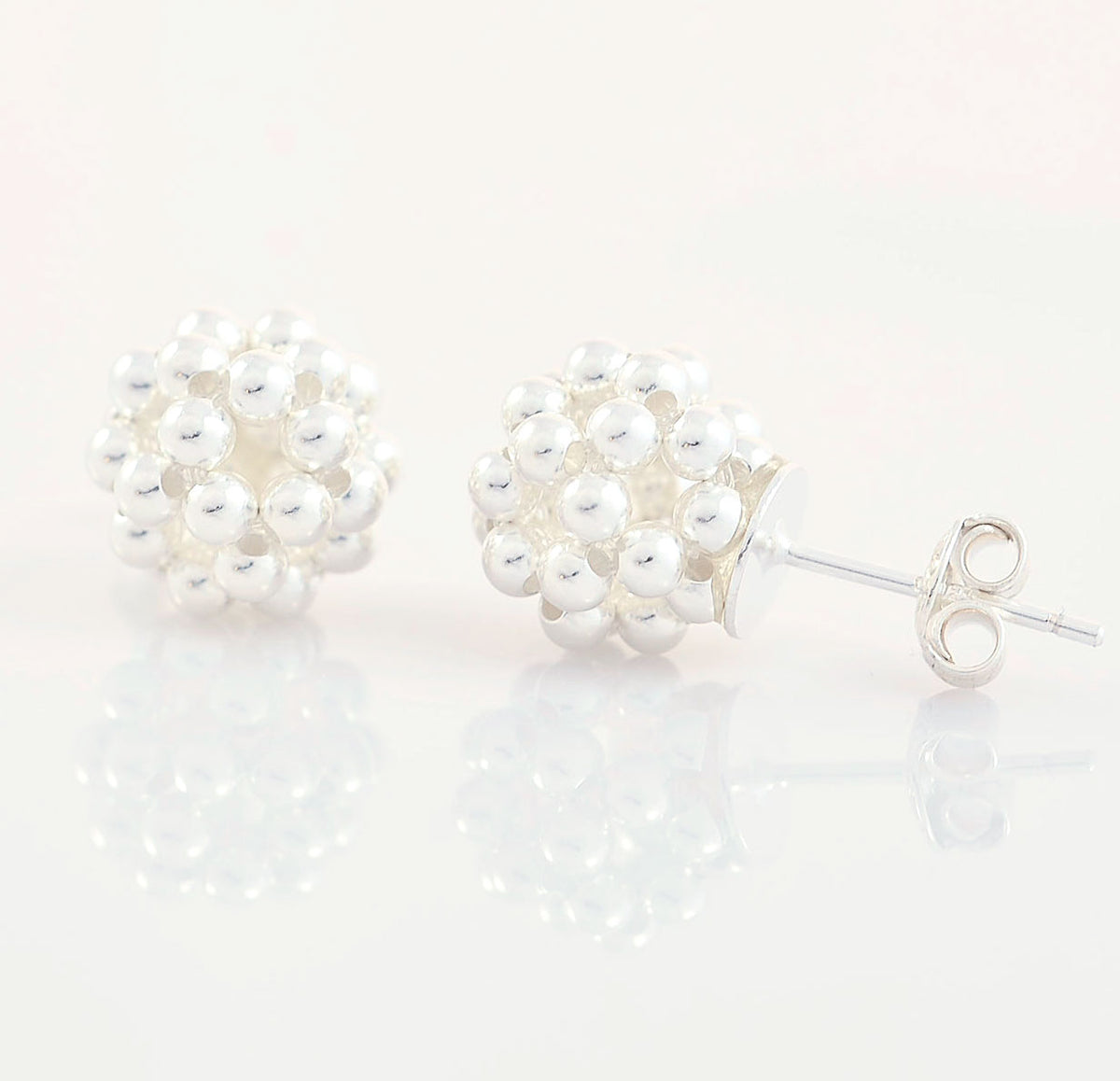 náušnice Silver Berries Minimal small