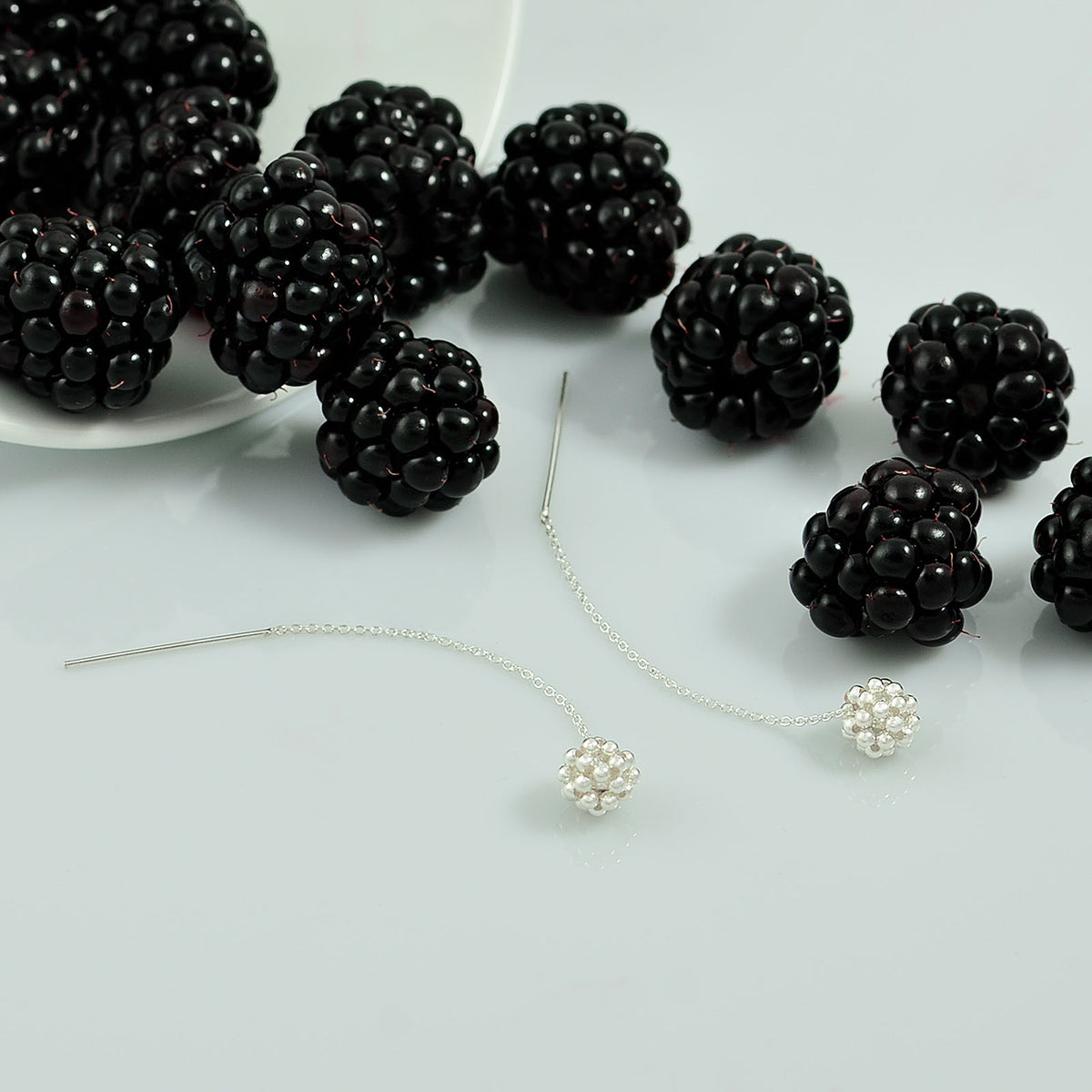 Variabilní náušnice Silver Berry Minimal