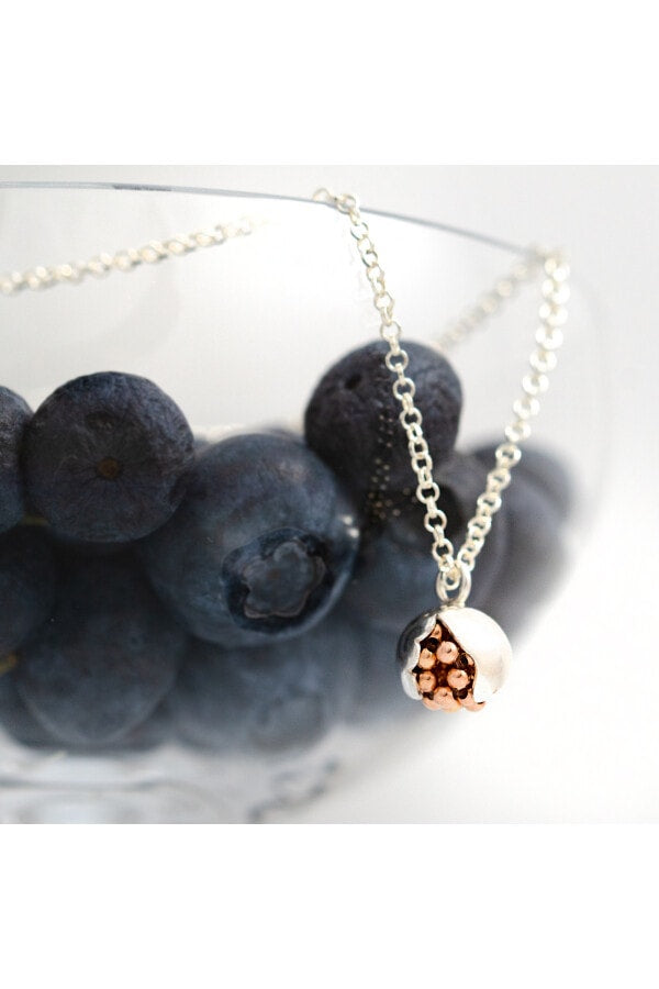 náhrdelník Silver Leaf Rose Gold small